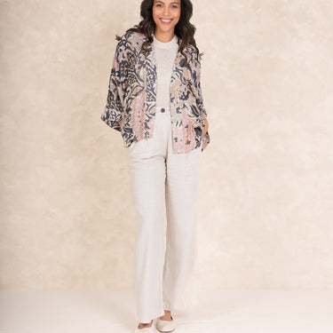 Block Taupe Kimono
