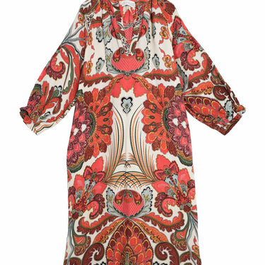 Fiesta Orange Raglan Dress