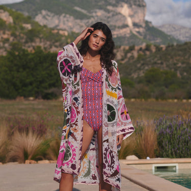Susani Pink Grande Kimono